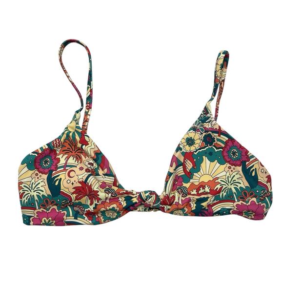 Marine Layer X Andie Bikini Floral Top Small - Picture 1 of 4